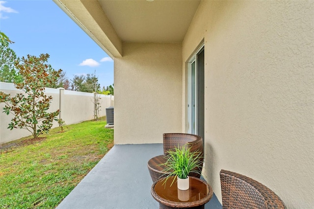 view of patio / terrace with cooling unit