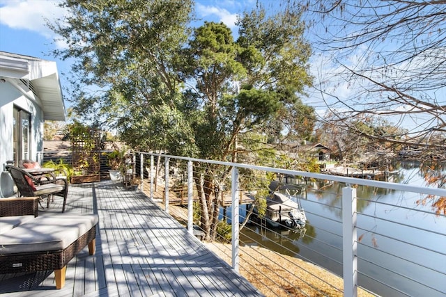 view of wooden terrace