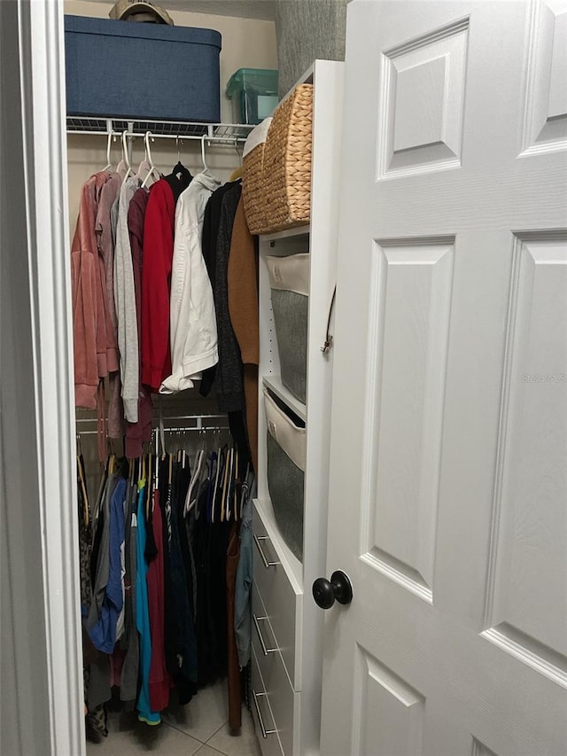 view of closet