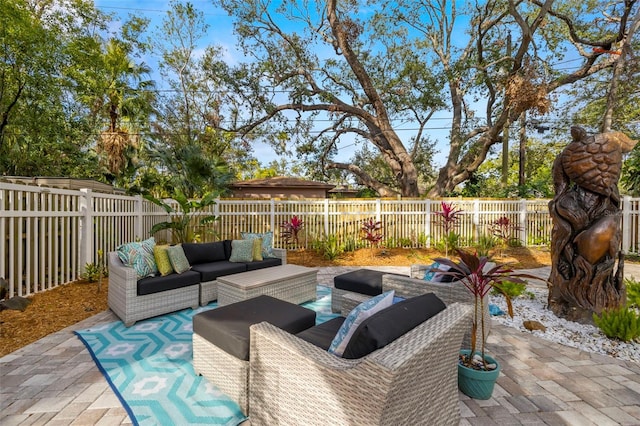 view of patio / terrace with outdoor lounge area