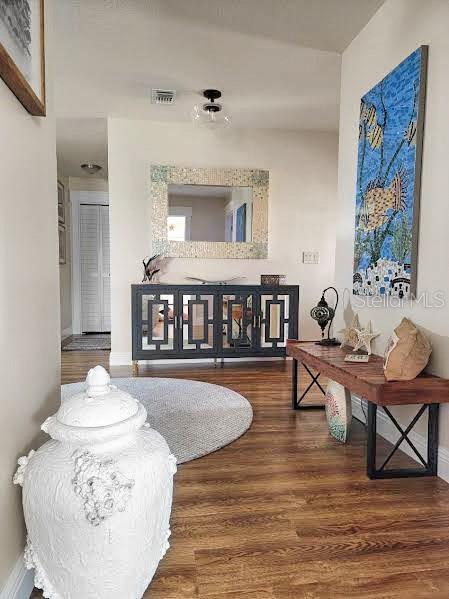 interior space featuring dark hardwood / wood-style floors