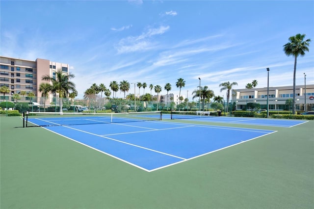 view of tennis court