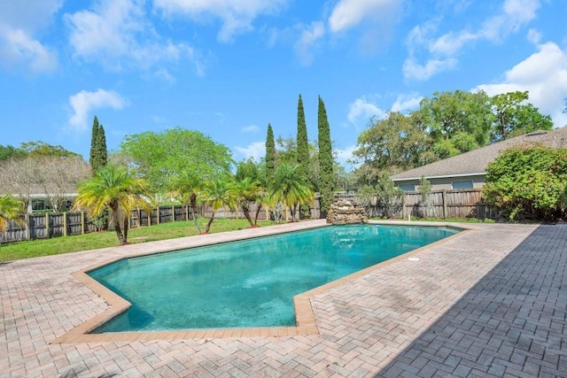 view of pool with a patio