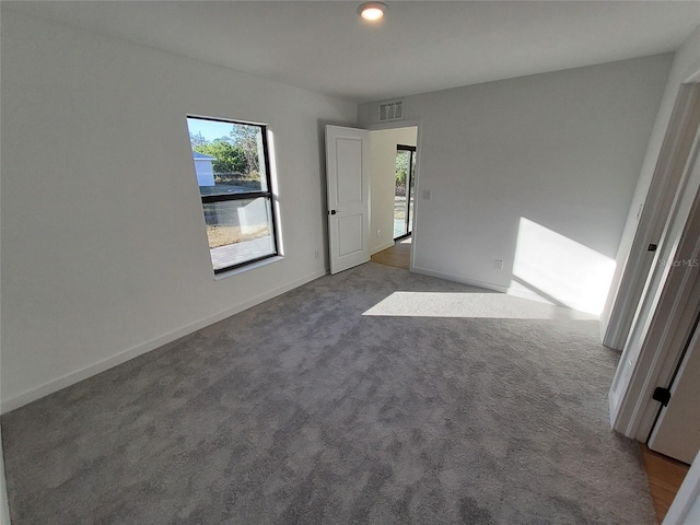 view of carpeted empty room