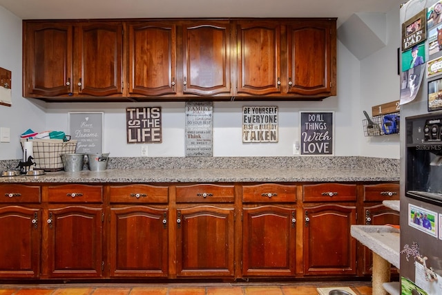 kitchen with light stone counters