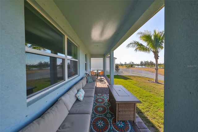 view of patio / terrace featuring outdoor lounge area