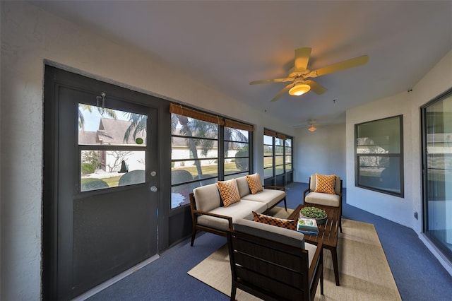 view of sunroom / solarium