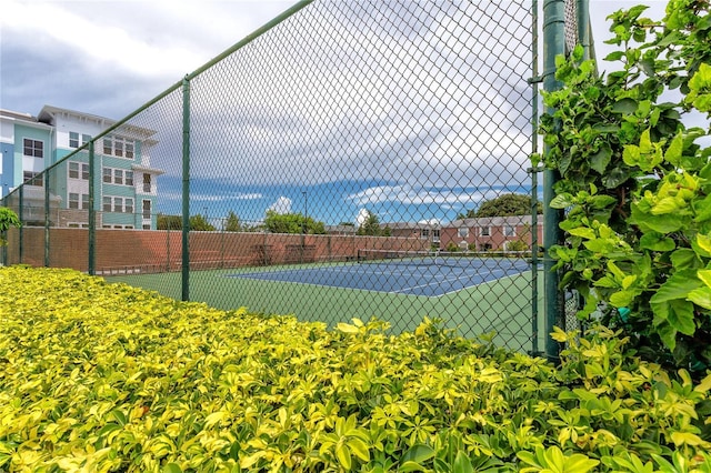 view of tennis court