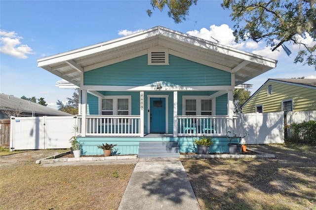 bungalow with a porch