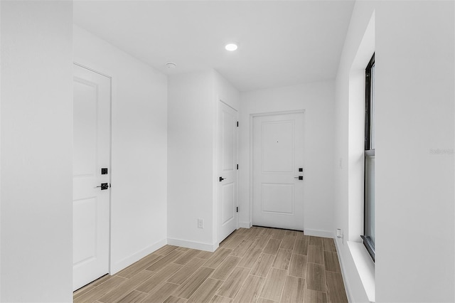 3418 Eagle Pass St, North Port, FL 34286 - interior space featuring recessed lighting, baseboards, and light wood-type flooring
