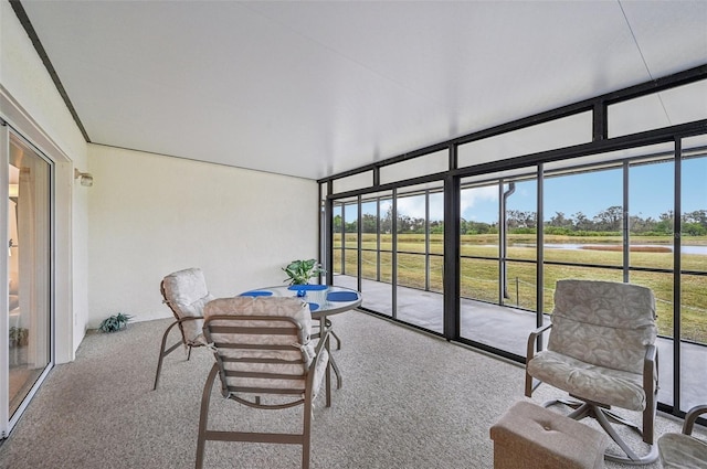 view of sunroom / solarium