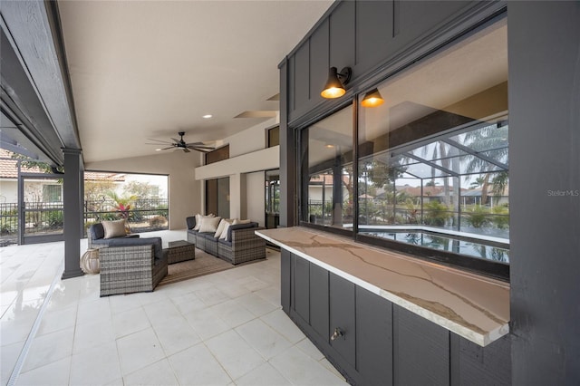 5809 Cruiser Way, Tampa, FL 33615 - view of patio with ceiling fan and an outdoor hangout area