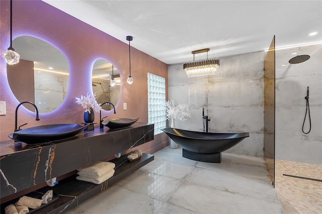 5809 Cruiser Way, Tampa, FL 33615 - full bathroom featuring walk in shower and double vanity
