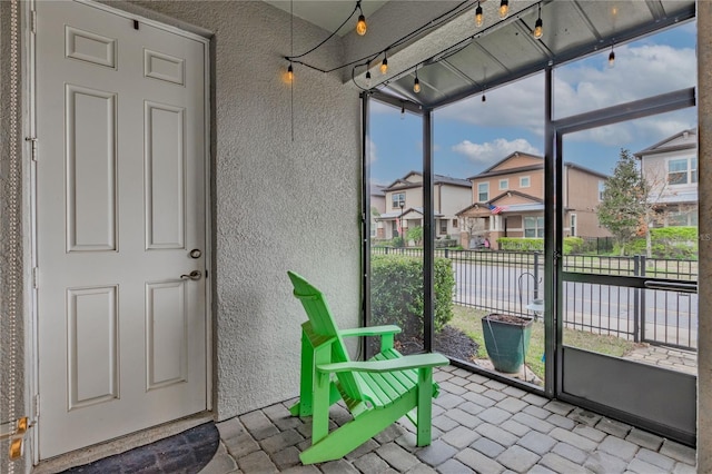 view of sunroom