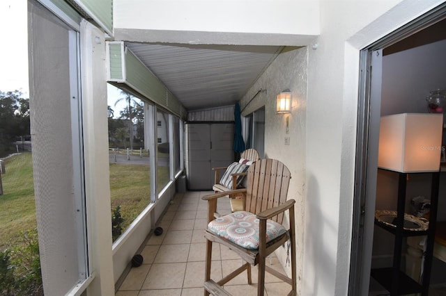 view of sunroom / solarium