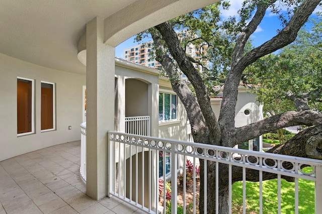 view of balcony