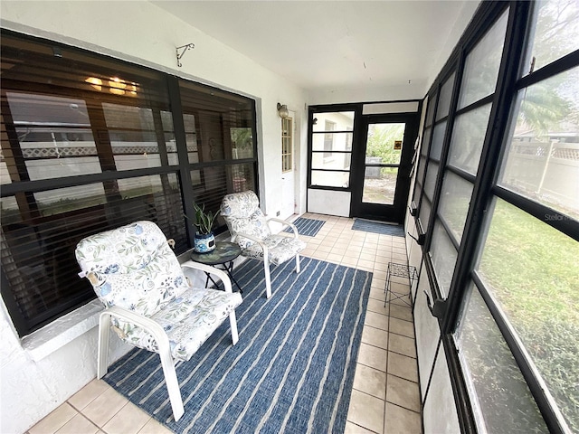 view of sunroom / solarium