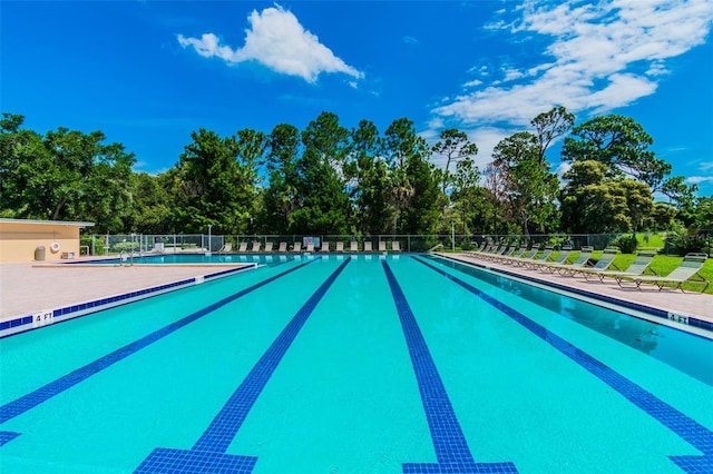 view of pool