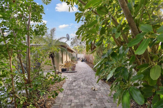 view of community featuring a patio