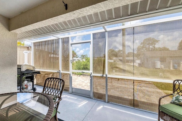 view of sunroom