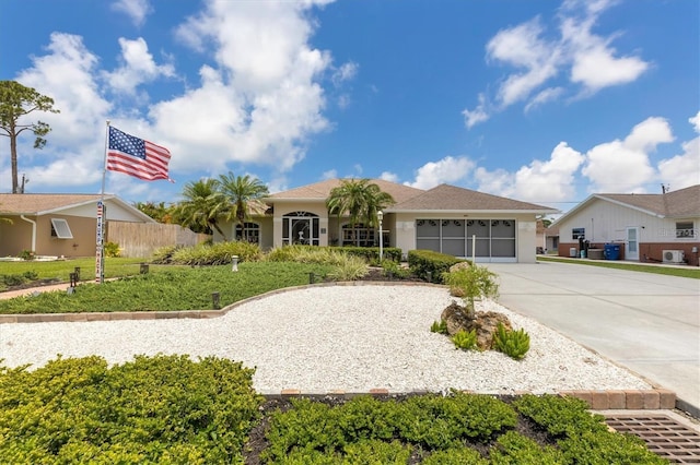 ranch-style house with a garage