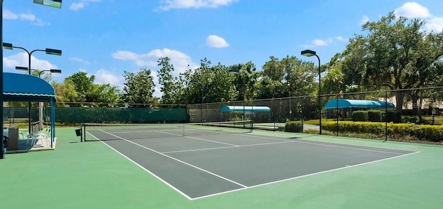 view of tennis court