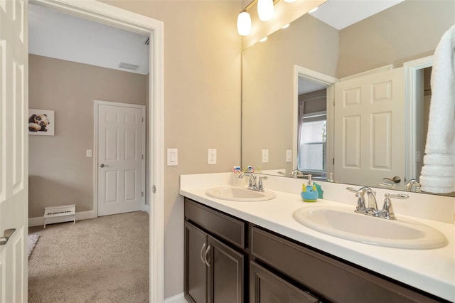 bathroom with vanity