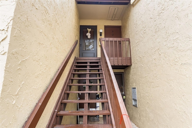 view of stairs