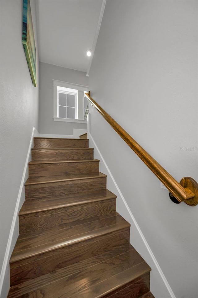 stairs with ornamental molding