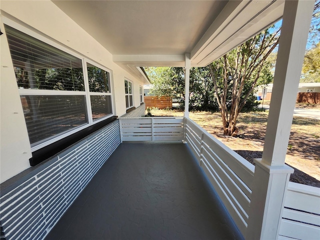 view of patio / terrace featuring covered porch