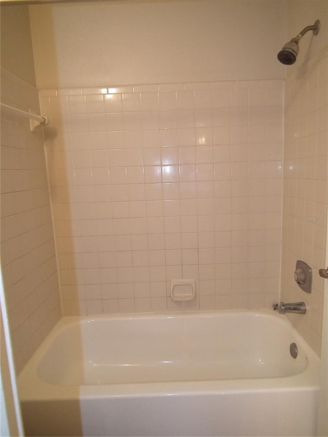 bathroom featuring bathing tub / shower combination