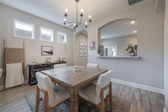 view of dining room