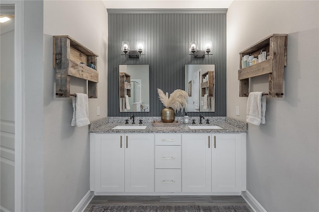 bathroom with vanity