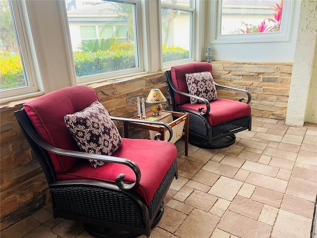 sunroom / solarium with plenty of natural light