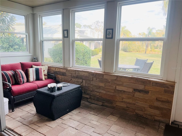 view of sunroom / solarium