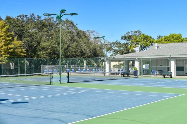 view of tennis court