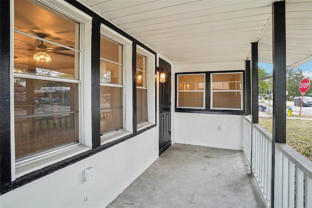 view of patio / terrace with a porch