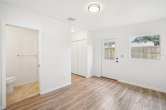 entryway featuring light wood-type flooring