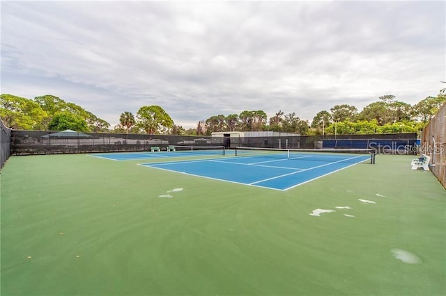 view of tennis court