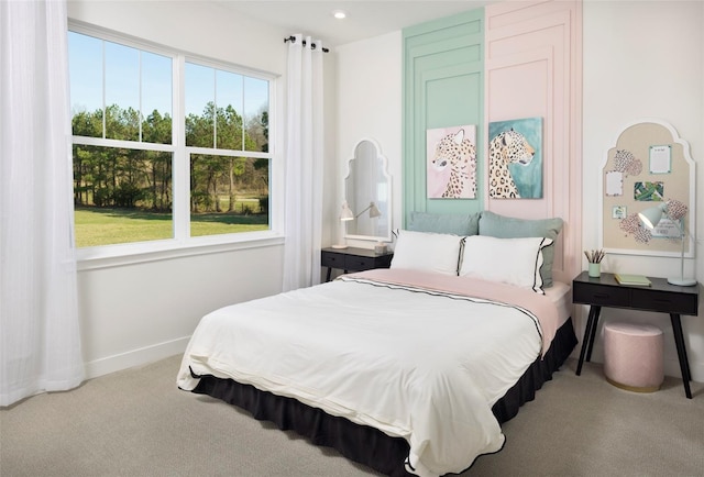 bedroom featuring carpet floors