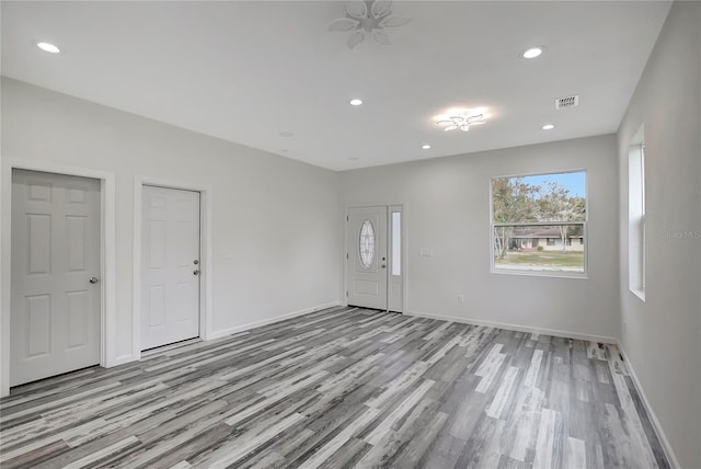 interior space with light wood-type flooring