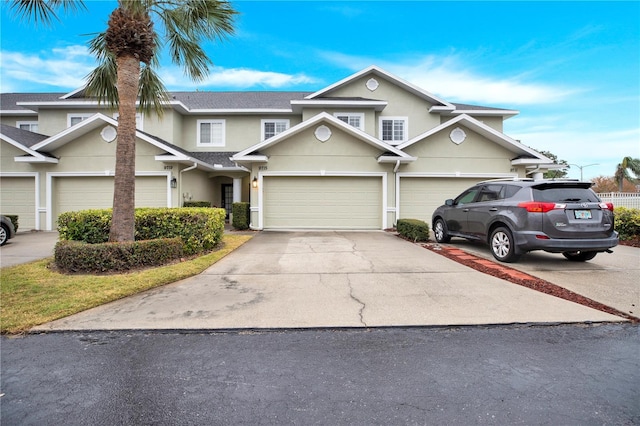 front of property featuring a garage