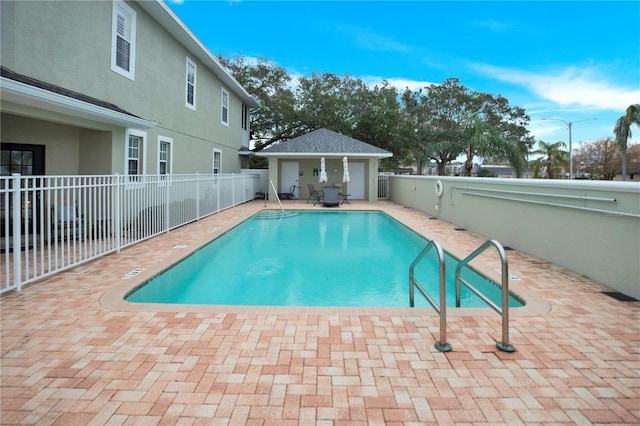 view of pool with a patio