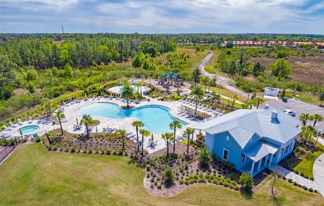 birds eye view of property