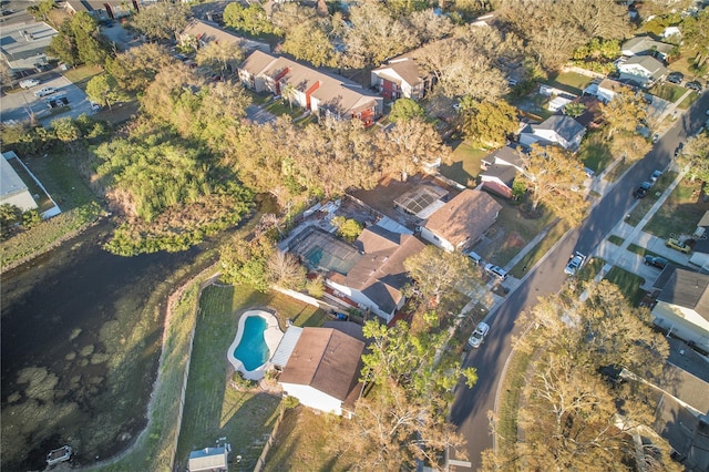 drone / aerial view featuring a residential view