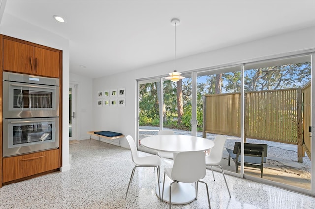 view of dining room