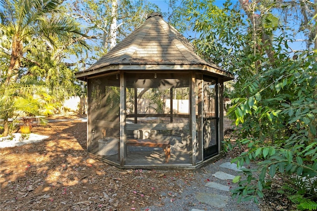 view of outbuilding