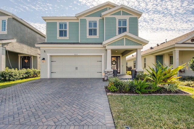 view of front of house featuring a garage