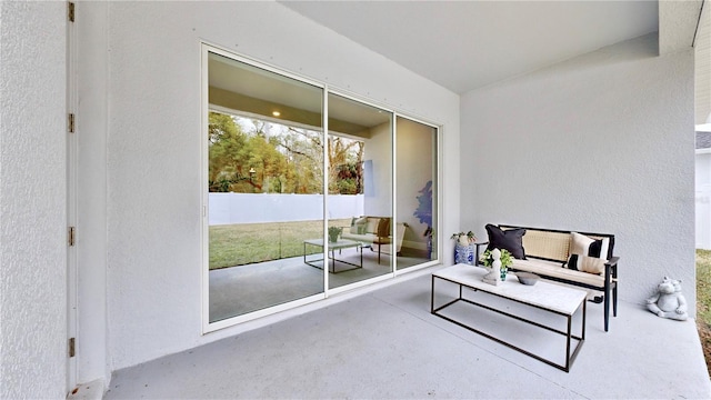 view of sunroom