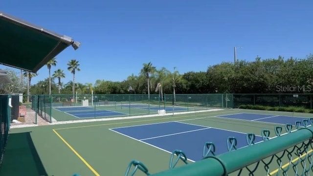 view of sport court featuring basketball court